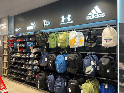 Cap Wall- Sports Direct, Oxford Street